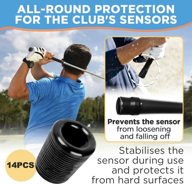 Alt view image 2 of 7 - 14PCS Sensor Covers for Arccos & Golf Pad Tags, Protective Cover for Club Sensors and Larger Grips, Compatible with Garmin CT10 & Approach R10