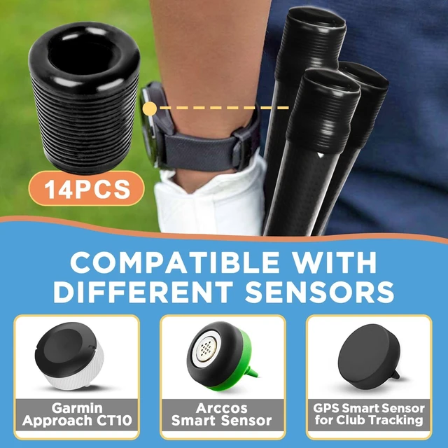 Alt view image 3 of 7 - 14PCS Sensor Covers for Arccos & Golf Pad Tags, Protective Cover for Club Sensors and Larger Grips, Compatible with Garmin CT10 & Approach R10