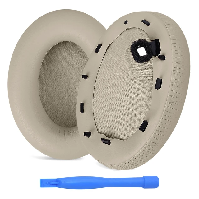 Main image of Ear Pads Replacement for Sony WH-1000XM4 Noise Cancelling Headphone by - Memory Foam and Protein PU Ear Pad Cushions - Noise Isolation Earpads Replacement - Silver
