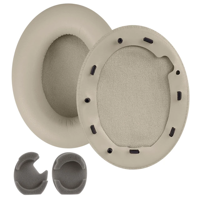 Alt view image 2 of 5 - Ear Pads Replacement for Sony WH-1000XM4 Noise Cancelling Headphone by - Memory Foam and Protein PU Ear Pad Cushions - Noise Isolation Earpads Replacement - Silver