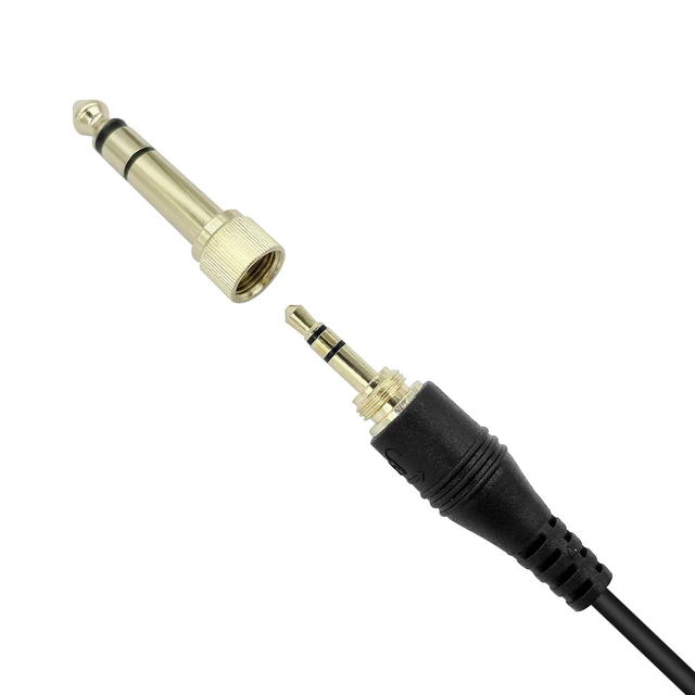 Alt view image 7 of 7 - Universal IFB Earpiece 3.5mm Anchor Broadcaster in Ear Monitor On Camera On Stage Professional Earset for iPhone Android Clear-Com Comrex Telex Lecstronics w/ 1/4'' Connector - Black