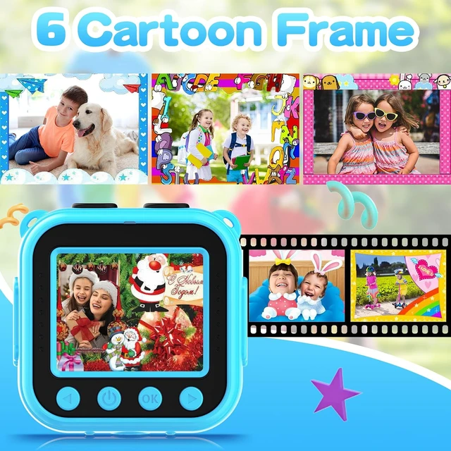 Alt view image 4 of 7 - Kids Waterproof Camera, Under Water Digital Camera(No SD Card) Christmas Birthday Gifts for Kids Underwater Sports Camcorder 1.77 Inch Screen for 3-12 Year Old(Navy Blue)