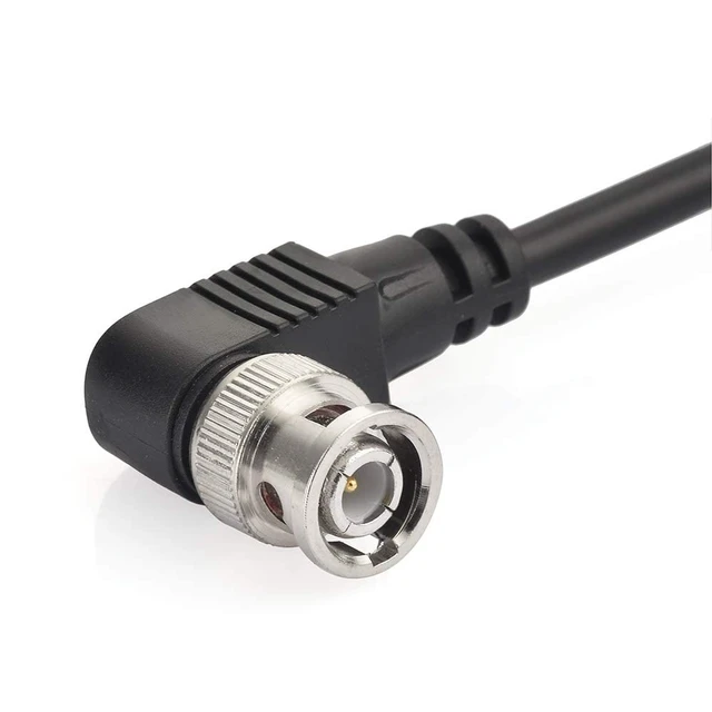 Alt view image 2 of 5 - 3G/HD SDI Cable Coiled BNC Cable 3ft 75 Ohm Right Angle BNC Jumper for Camera Video Wireless Systems and On-Board Monitors,Support HD-SDI 3G-SDI SDI Cord