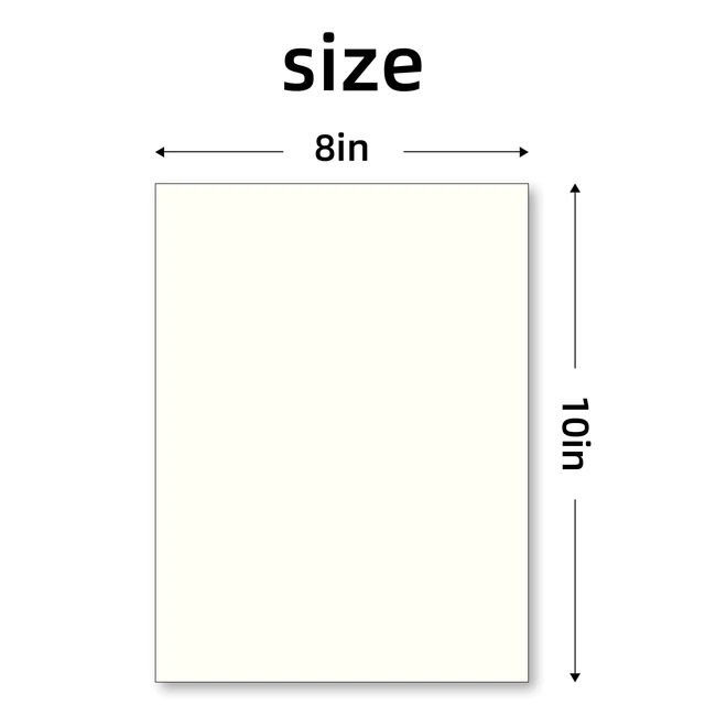 Alt view image 2 of 7 - 8x10 Backing Boards 10 Pack,Off-White Uncut Mats Matboards, Acid-Free Backerboards for Art Prints, Ideal for Photos, Pictures, Prints, and Frame