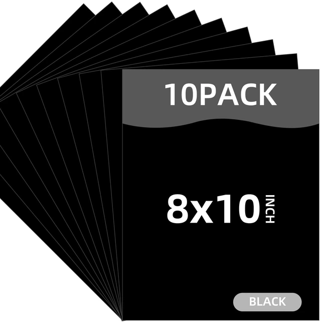 Main image of 8x10 Backing Boards 10 Pack,Black Uncut Mats Matboards, Acid-Free Backerboards for Art Prints, Ideal for Photos, Pictures, Prints, and Frame