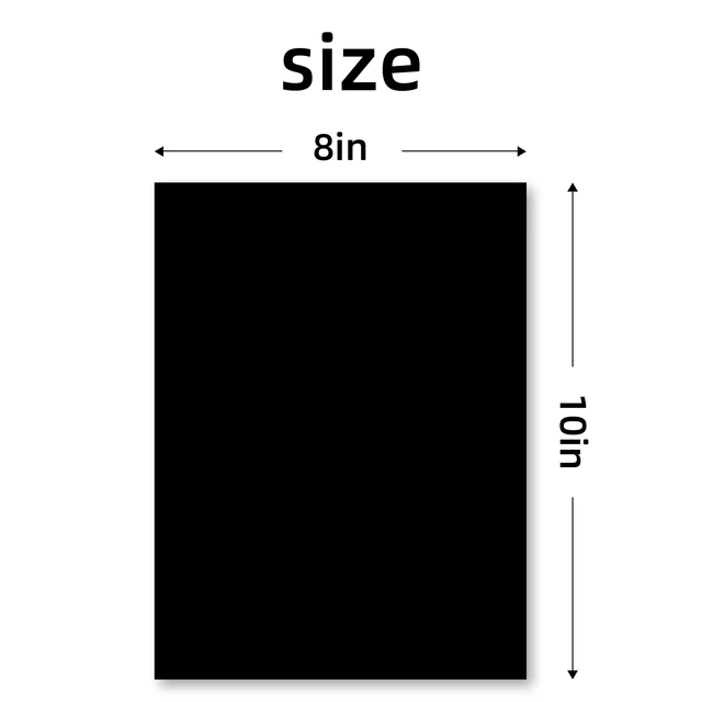 Alt view image 2 of 7 - 8x10 Backing Boards 10 Pack,Black Uncut Mats Matboards, Acid-Free Backerboards for Art Prints, Ideal for Photos, Pictures, Prints, and Frame