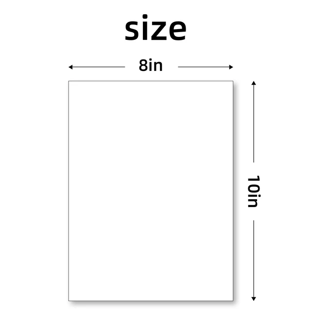 Alt view image 2 of 7 - 8x10 Backing Boards 10 Pack,Uncut White Mats Matboards, Acid-Free Backerboards for Art Prints, Ideal for Photos, Pictures, Prints, and Frame
