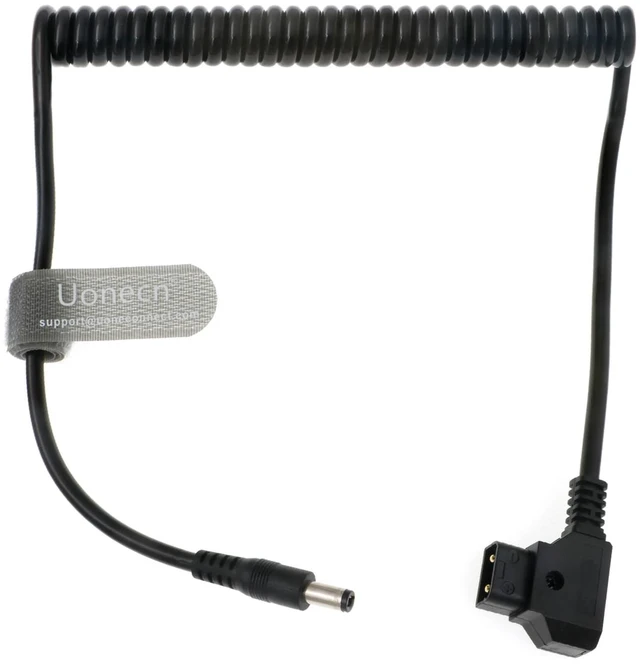 Main image of Dtap to Right Angle DC Power Cable 12V 2.1mm for KiPRO LCD Monitors Lectrosonic Lowel Blender LED PowerTap-Lectro Devices (Straight DC Coiled Cable)