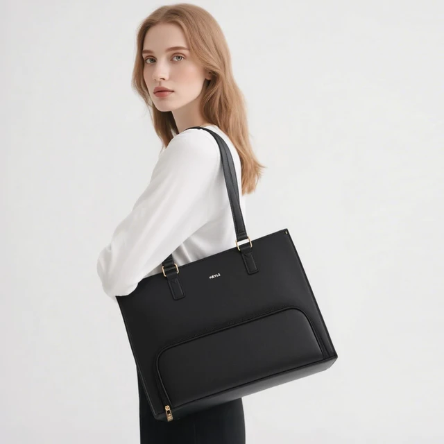 Alt view image 6 of 6 - 3pcs Laptop Bag for Women 15.6 inch and Lunch Tote Bag for Women with Insulated Lunch Compartment Computer Briefcase