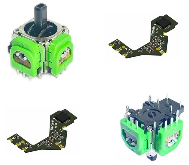 Main image of Hall Joystick Kit Replacement for DualSense PS5 Controller, 2X Hall Effect Control Stick + 2X Calibration PCB + Desoldering Repair Tools for Analog Stick Thumbsticks HL-PS5