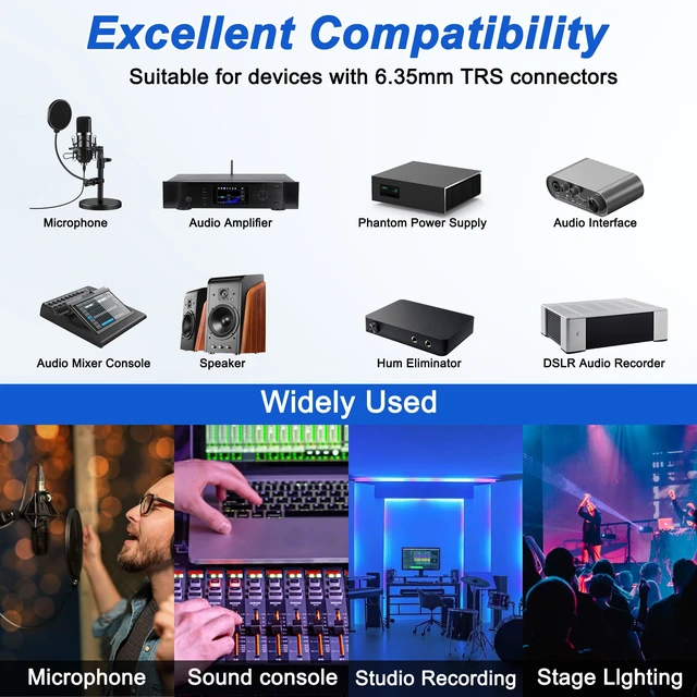 Alt view image 7 of 7 - 4 Channel Multi Audio Snake Box 4 * 6.35mm 1/4" TRS Stereo to RJ45 Female to Female Ethercon Extender Over Cat5/6 Ethercon for Stage Sound and Recording Studio -1 Pcs