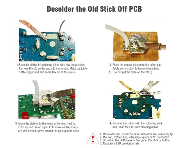 Alt view image 5 of 5 - Hall Joystick Kit Replacement for DualSense PS5 Controller, 2X Hall Effect Control Stick + 2X Calibration PCB + Desoldering Repair Tools for Analog Stick Thumbsticks HL-PS5