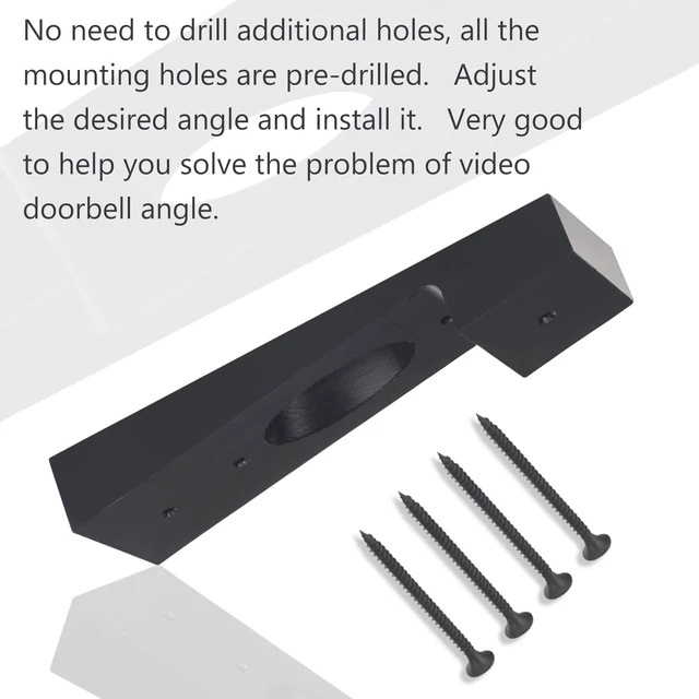 Alt view image 6 of 7 - Doorbell Vinyl Siding Mount Adjustment Wedge - for Google Nest Doorbell Angled Doorbell Mount for Both Original Hello Nest Doorbell And New Nest Doorbell Fits for Google Nest Doorbell Siding Mount