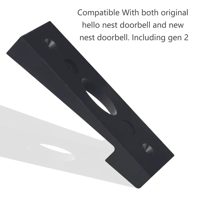 Alt view image 7 of 7 - Doorbell Vinyl Siding Mount Adjustment Wedge - for Google Nest Doorbell Angled Doorbell Mount for Both Original Hello Nest Doorbell And New Nest Doorbell Fits for Google Nest Doorbell Siding Mount