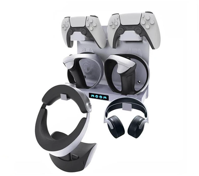 Main image of Controller Charging Station Wall Mount for VR 2 Controller Holder Wall Hanging Vertical Charging Stand Dock Controller Headphone Holder Storage Stand Hook