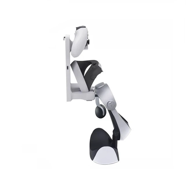 Alt view image 5 of 7 - Controller Charging Station Wall Mount for VR 2 Controller Holder Wall Hanging Vertical Charging Stand Dock Controller Headphone Holder Storage Stand Hook