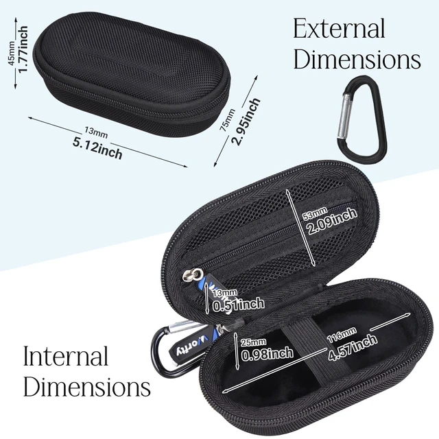 Alt view image 2 of 6 - Case for Blue Tees Golf Ringer - Hard Protective Travel Carrying Storage Bag (Black)
