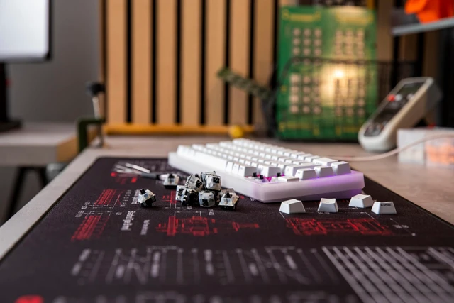 Alt view image 6 of 6 - MX Black Clear TOP Switch Kit, 23 Mechanical Keyboard Switches, for DIY, Hot Swap or Gaming Keyboard, Linear Switch with No Click, Powerful & Direct