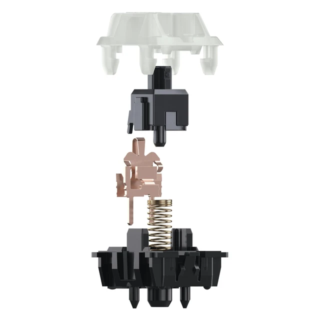 Alt view image 5 of 6 - MX Black Clear TOP Switch Kit, 23 Mechanical Keyboard Switches, for DIY, Hot Swap or Gaming Keyboard, Linear Switch with No Click, Powerful & Direct