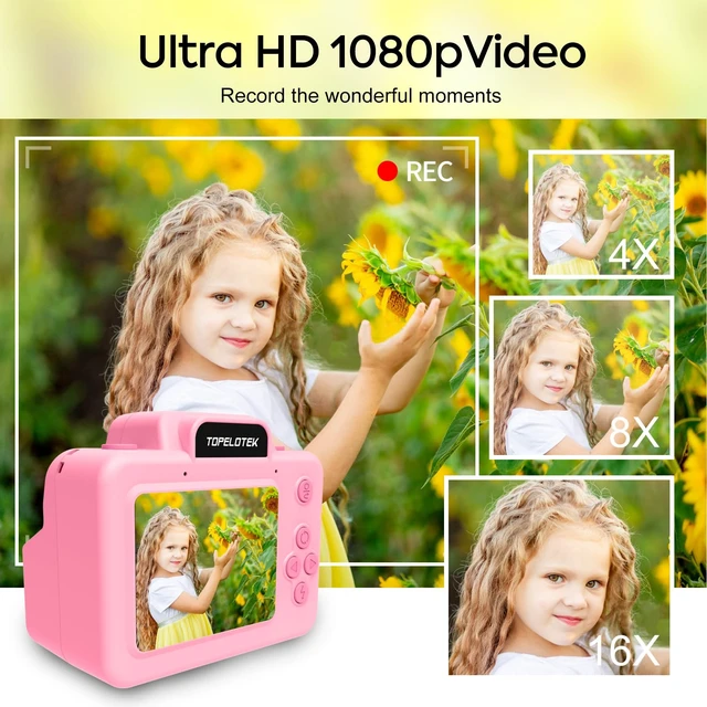 Alt view image 3 of 6 - Kids Instant Camera Print Photos Instantly, Toy Camera that Printing Pictures, Instant Prints Cameras Gift for Toddler Girls & Boys Aged 3-12 (Pink)