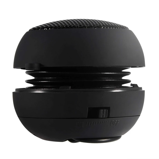 Alt view image 6 of 7 - Mini Speaker, Retractable Speaker with USB Charging Cable, 3.5mm Audio Interface Portable Speaker for MP3, MP4, MP5, Mobile Phones, Computers(Black, 12)