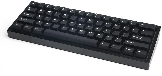 Main image of CK60 Black 60% Hot-Swappable RGB Customizable Mechanical Gaming Keyboard, Dampening Foam, Aluminum CNC Case w/Gateron Red Switches and PBT Keycaps