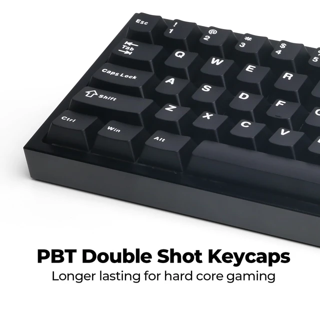 Alt view image 5 of 7 - CK60 Black 60% Hot-Swappable RGB Customizable Mechanical Gaming Keyboard, Dampening Foam, Aluminum CNC Case w/Gateron Red Switches and PBT Keycaps