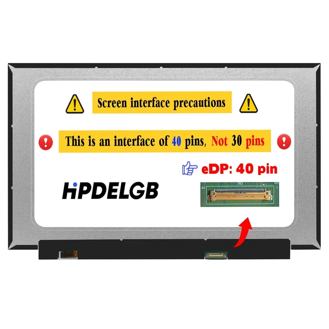 Alt view image 2 of 6 - Replacement for HP 15-DY2702DX 15-DY2703DX 15-DY1043DX 15-DY1044NR 15-DY1074NR 15-DY1085NR 192L0UA P/N 5D10T05360 LCD OnCell Touch Screen Display Digitizer 40pins HD 1366x768