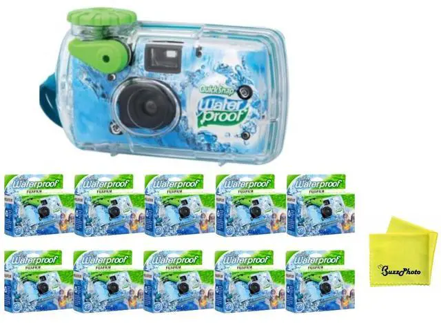 Main image of QuickSnap 800 Waterproof 35mm One-Time-Use Disposable Camera (10-Pack)