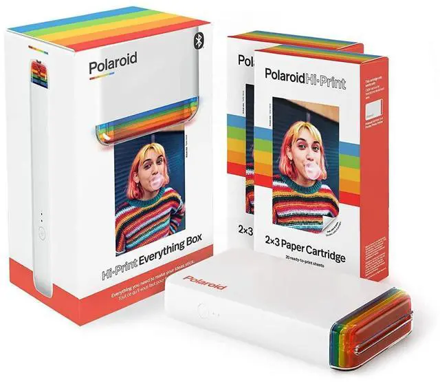 Main image of Hi-Print - Bluetooth Pocket Photo Printer + Paper Double Pack Bundle (40 Sheets) | Bluetooth