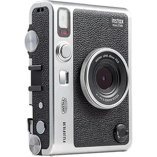 Alt view image 4 of 6 - INSTAX MINI EVO Instant Camera (Black) Photo Bundle | For Parties, Events & Instant Photos | Includes 32GB Memory Card, Camera Case, USB Card Reader, Cleaning Cloth