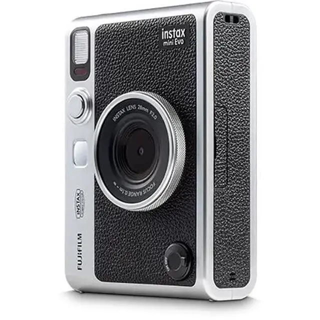 Alt view image 5 of 6 - INSTAX MINI EVO Instant Camera (Black) Photo Bundle | For Parties, Events & Instant Photos | Includes 32GB Memory Card, Camera Case, USB Card Reader, Cleaning Cloth