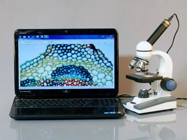 Alt view image 4 of 6 - M150C-50WM-50P100S Compound Monocular Microscope, WF10x and WF25x | 40X-1000X Magnification Range Compound Biological Microscope Built-In LED Illumination Brightfield Imaging Built-In