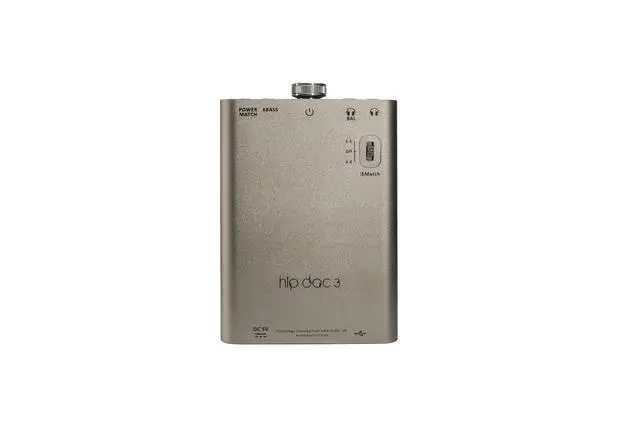 Alt view image 2 of 6 - hip-dac3 - Portable Hi-Res DAC/Headphone Amp - True Balanced Circuit, 400mW Output, Dual USB-C, PCM 384kHz/DSD256/MQA Decoding, XBass Analog Enhancement, PowerMatch, iEMatch & up to 12hrs Playtime | T