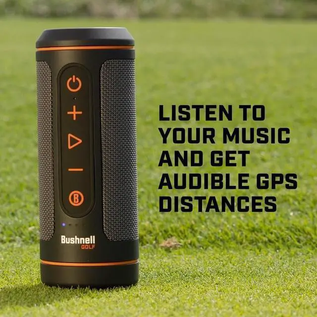 Alt view image 4 of 6 - Bushnell Wingman 2 Golf GPS Speaker Charger & Pouch Bundle | Audible GPS & Remote, Music, BITE Magnetic Cart Mount, 40,000+ Courses, 14+ Hours Battery & External Battery Indicator