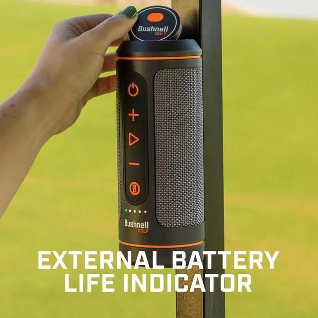 Alt view image 6 of 6 - Bushnell Wingman 2 Golf GPS Speaker Charger & Pouch Bundle | Audible GPS & Remote, Music, BITE Magnetic Cart Mount, 40,000+ Courses, 14+ Hours Battery & External Battery Indicator