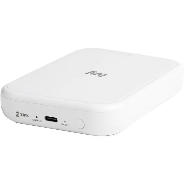 Alt view image 3 of 6 - Ivy 2 Mini Photo Printer Pure White Travel Sheets (5452C018) Bundle | For iOS & Android, ZINK 2x3 Sticky-Back Photo Prints, Compact Travel Size | Bluetooth | 20 Sheets + More