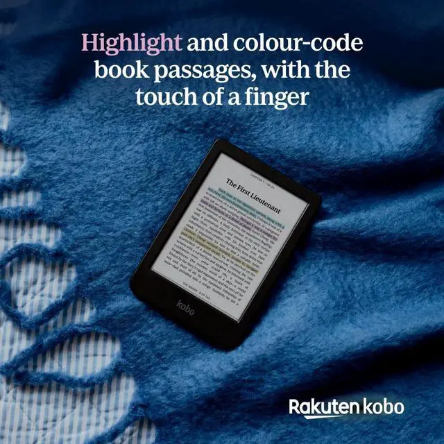 Alt view image 3 of 6 - Clara Colour | eReader | 6 Glare-Free Colour E Ink Display | Dark Mode Option | Waterproof | Audiobooks | 16GB of Storage | Black