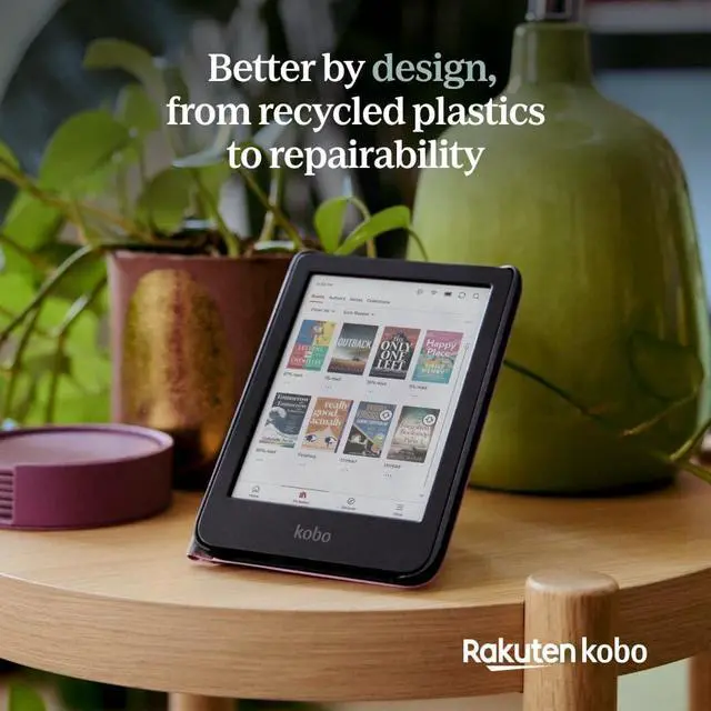 Alt view image 5 of 6 - Clara Colour | eReader | 6 Glare-Free Colour E Ink Display | Dark Mode Option | Waterproof | Audiobooks | 16GB of Storage | Black