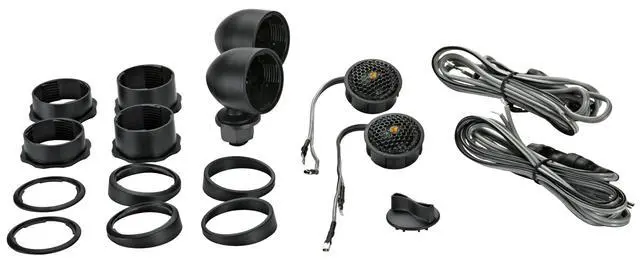 Alt view image 5 of 5 - 51KST2504 - KST250 1-Inch tweeters w/x-Overs and Swivel mounts, 4ohm, Pair | Crisp 1 Inch High-Frequency Audio Upgrade for Door and Dash Speakers, Adjustable Aiming, Set of 2 for Stereo Builds