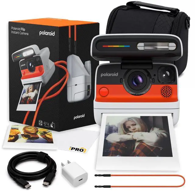 Main image of Flip Instant Camera in White with Hyperfocal 4Lens System Bundle | Instant Camera for Travel, Parties & Creative Photography, Sonar Autofocus, Compatible with i-Type & 600 Film