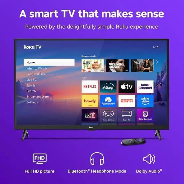 Alt view image 2 of 6 - 32R3D5KIT1 Smart TV 2025 32 inch Select Series 1080p Full HD TV with Wi-Fi + HDMI Cable + 12 Month CPS Wa