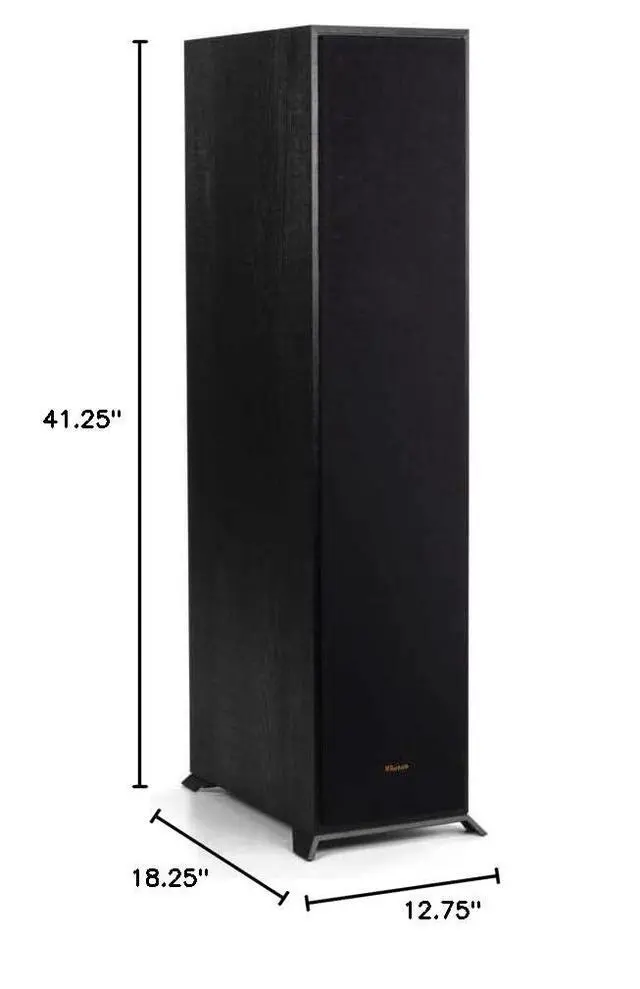 Alt view image 3 of 3 - Reference R-610F Floorstanding Speaker, Black, Pair