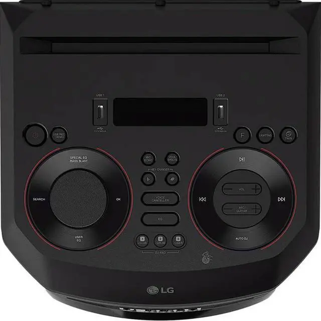 Alt view image 5 of 6 - RNC7 XBOOM 700W Wireless Party Speaker Powerful 8in Woofer, 3in Mids, 2in Tweeters Bluetooth, Dual Mic Ports, Karaoke, Dolby Audio, Super Bass Boost & More