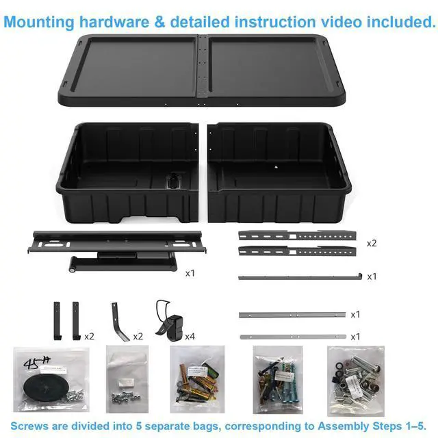 Alt view image 6 of 6 - Outdoor TV Enclosure (32-45 Inch TV), Weatherproof Hard Cover Lockable TV Case shell with Full Motion TV Wall Mount for Patio, Poolside, Porch & Backyard