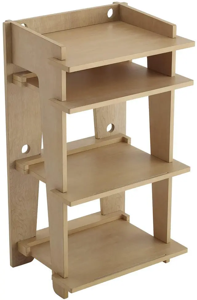 Alt view image 5 of 6 - Soho Record Player Stand, Media Console with Vinyl Storage, Modern Home Organizer, Natural