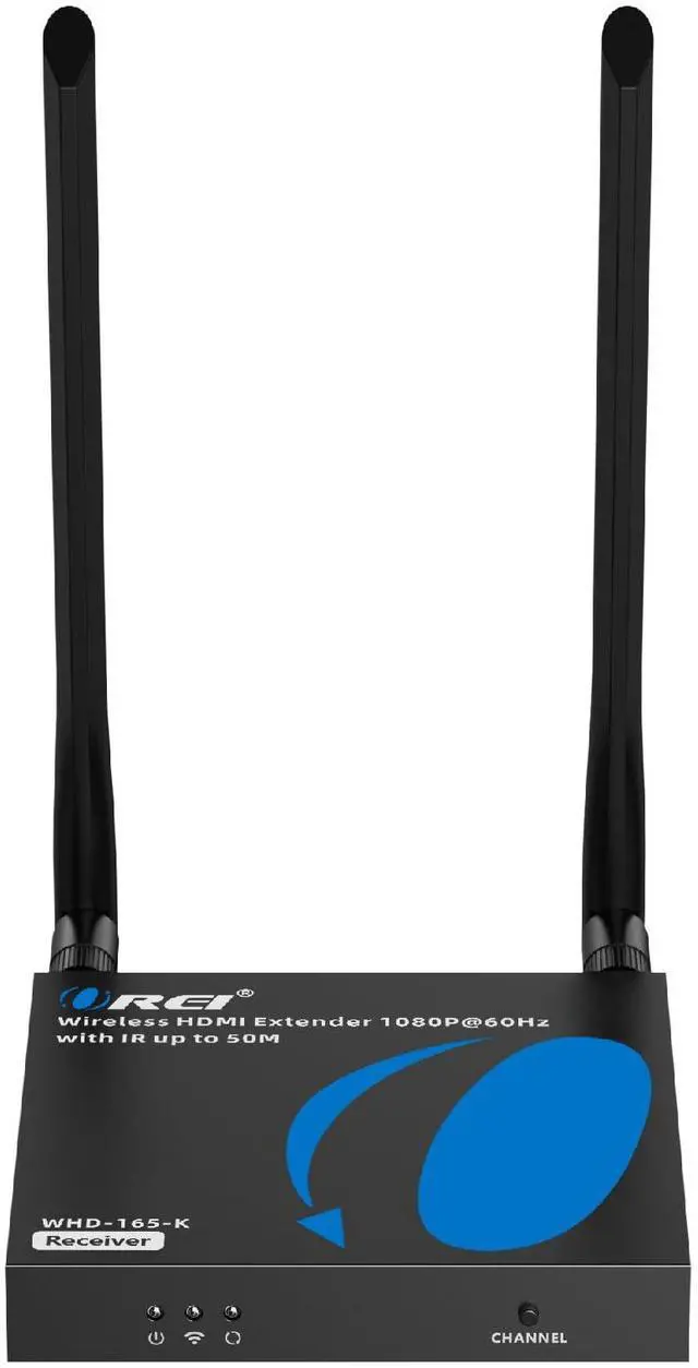 Alt view image 3 of 4 - 1080p Wireless HDMI Extender Receiver 165ft, 5.24GHz Loop-Out 1-Way IR | Wireless HDMI Receiver HDMI 1.3, HDCP 1.4, 4.96Gbps, 5.185.24GHz, 70120ms Latency, 24/7 Operation