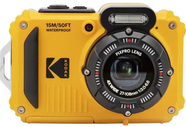 Alt view image 2 of 6 - PIXPRO WPZ2 Waterproof Digital Camera Bundle, Includes: SanDisk 32GB MicroSD Memory Card, Spare Battery and More (5 Items) (Yellow)