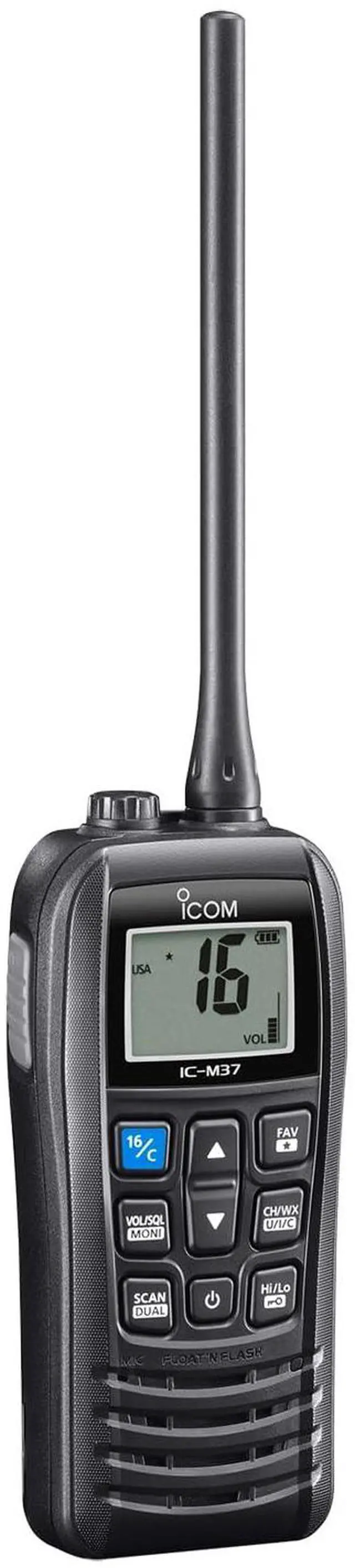 Main image of IC-M37 31 USA VHF Marine Transceiver Radio with Float'n Flash, 6-Watt