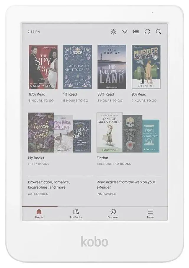 Alt view image 3 of 4 - Clara Colour | Colour eReader | 6" Glare-Free Colour and Ink Kaleido 3 Display | Dark Mode Option | Waterproof | Audiobooks | 16GB of Storage | White
